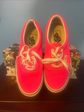 Vans Pink Low-Top Canvas Sneakers